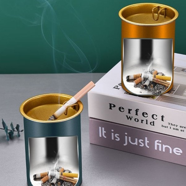 Askfat Rund Bil Retardant Cigarett Rök Hållare Tratt Vindtät Rökfri Ask Kopp