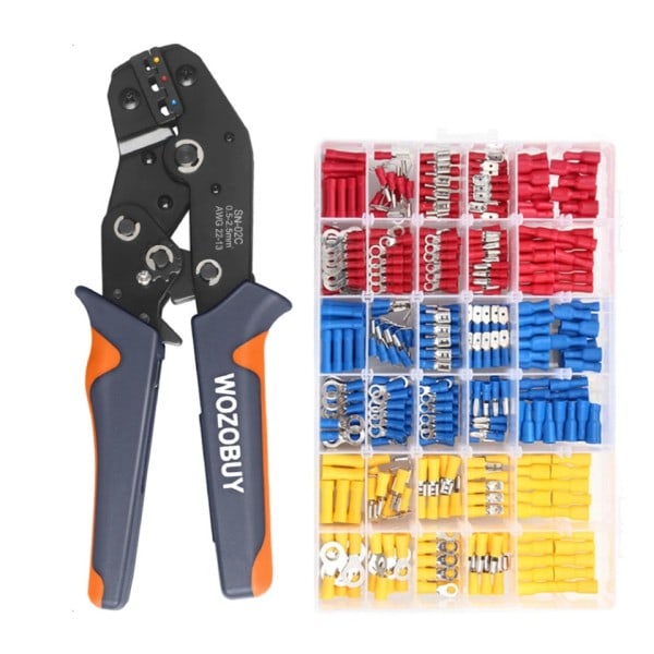 Wire stripper for stripping,7inch Ratchet Crimping Press Plier Crimper Tool SN-02C for 0,2-2,5mm² Wire Isolated Terminal
