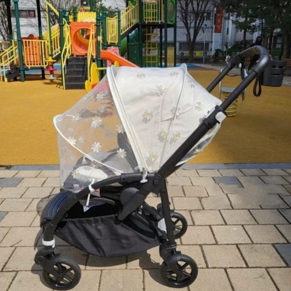 Sommer myggenet baby klapvogn klapvogn mygge insekt  net sikre spædbørn beskyttelse net klapvogn tilbehør