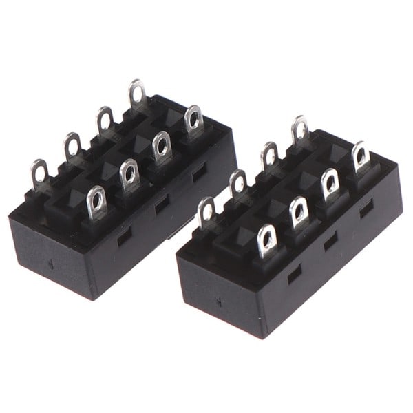 2 Pcst Svart 12A 250V 3 Position 8 Pin Toggle Slide Switchar