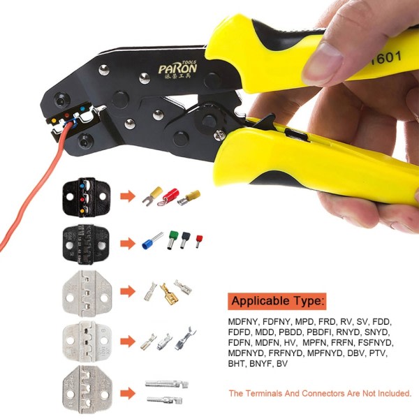 Wire Crimpers Multifunctional Engineering Ratcheting Terminal Crimping Tang