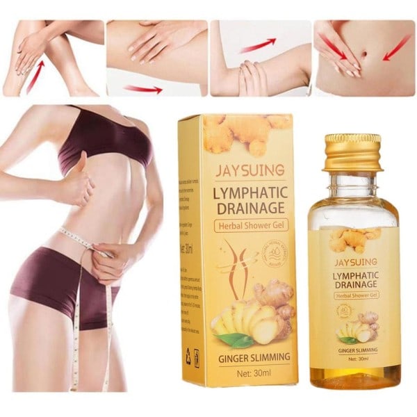 Ingefær Slankende Tab Vægt Cellulite Fjerner Lymphatic Drainage Urte Shower Gel