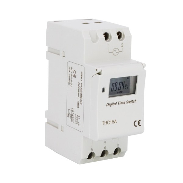 Veckovis 7 dagar Programmerbar Digital TIME SWITCH Relay Timer Control