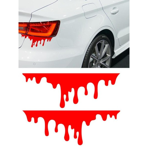 Auto Punainen Veri Drips Tarrat Auto Halloween teema tyyli koriste lasi auto ajovalo tarra