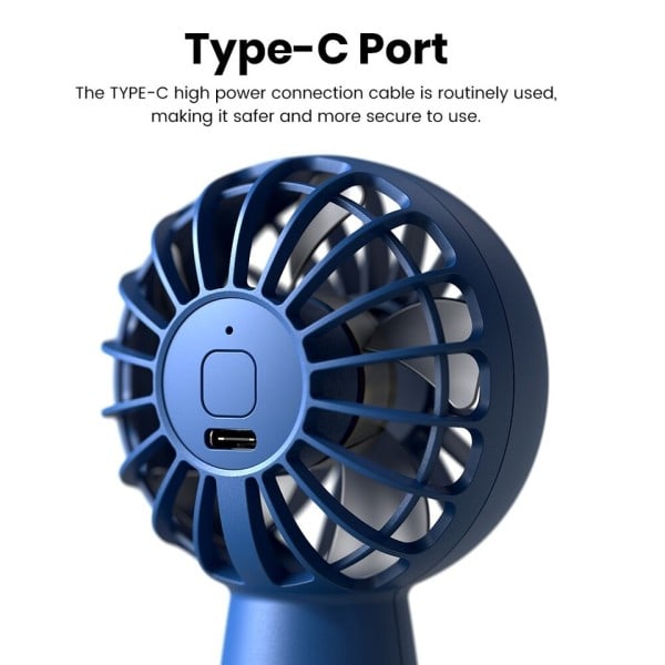 USB Mini tuuletin Ladattava Söpö kannettava 3 Speed Stron Kämmenlaite Kätevä Henkilökohtainen Jäähdytys Sähköinen tuuletin virtapankilla
