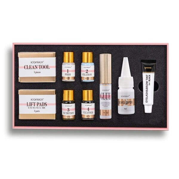 Ögonfrans Ögonbryn Färg Tint Kit Professionell fransar lyft ögonbryn färgning mascara makeup