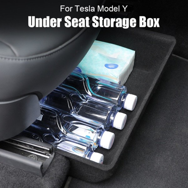 Høy kapasitet arrangør koffert filt klut skuff holder for Tesla modell Y oppbevaring boks