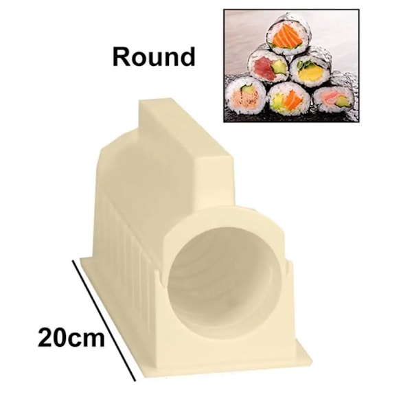 Sushi Maker och Ris cirkulär Mögel Japansk Tårta kärleksliknande Mögel Multifunktionell Form fyrkantig Sushi Making Verktyg Set