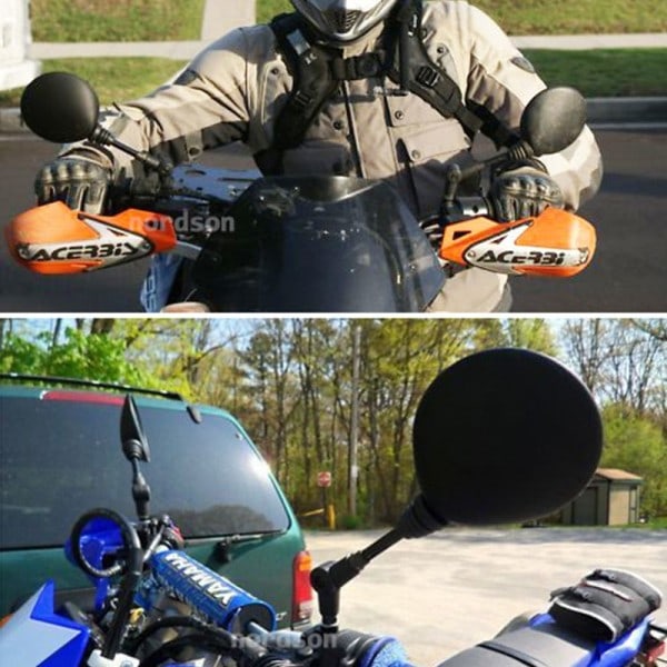 2kpl Taittuva Pyöreä 10MM Skootteri Takapeili KTM Peili Motocross Lisävarusteet Pyörälle Taustanäkymä moottoripyörän peilit