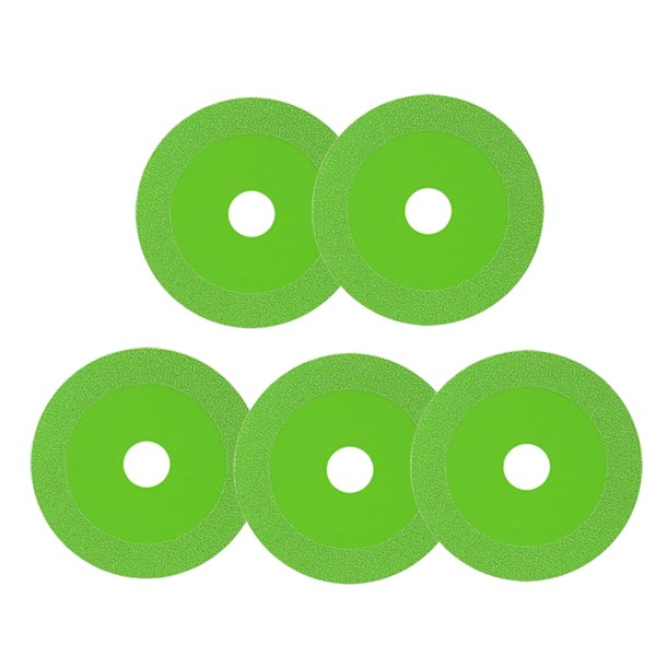 5 bitar 22mm Glas Skär Skiv 100mm Diamant Marmor Såg Kling Jade Kristall Vin Flaskor Slipning Skärning Slipning Skiv Verktyg