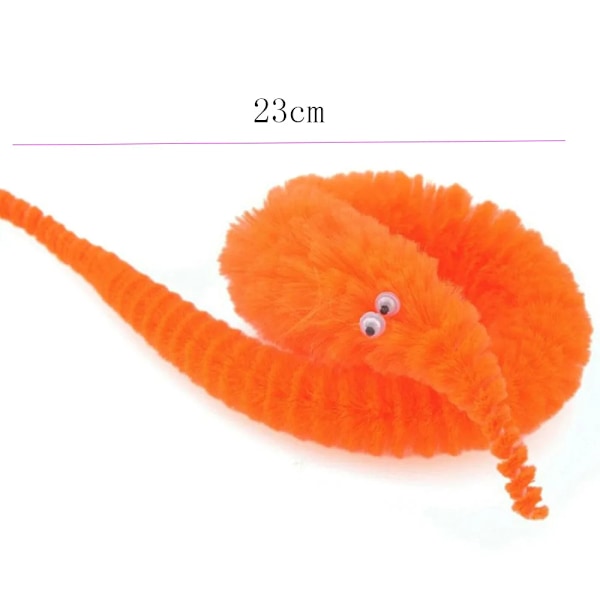 12 Pieces Twisty Worm Magic Toys Fest Favors Fuzzy Worm On A String Jul Halloween Wizard New Strange Trick Toys