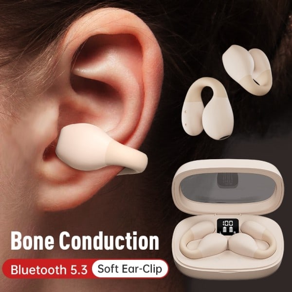 Langaton korva klipsi kuulokkeet Bone johto Bluetooth nappikuulokkeet