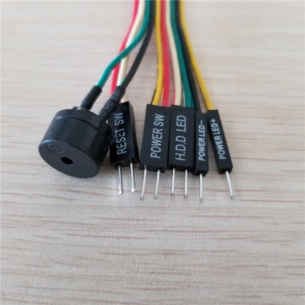 Allt-i-ett PC Gör-det-själv Värd Högtalare / Återställ & Strömbrytare / HDD LED Jumper Line Flat Kabel Byt Q-kontakt För ASUS  Moderkort