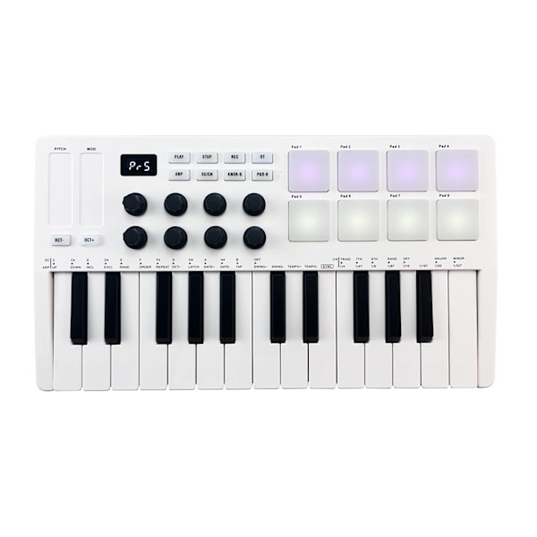 Mini USB näppäimistö MIDI ohjain 25 nopeus herkät näppäimet