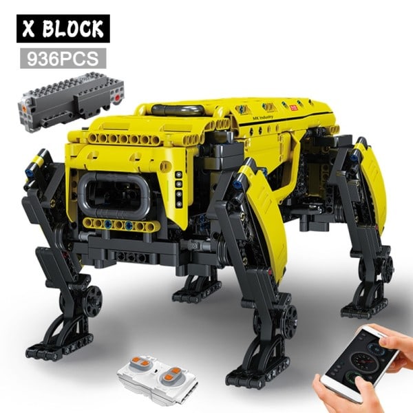Tekninen Robotti lelut RC Moottoroitu Boston Dynamics Big Dog Malli AlphaDog Boilding Blocks Bricks lelut lapsille