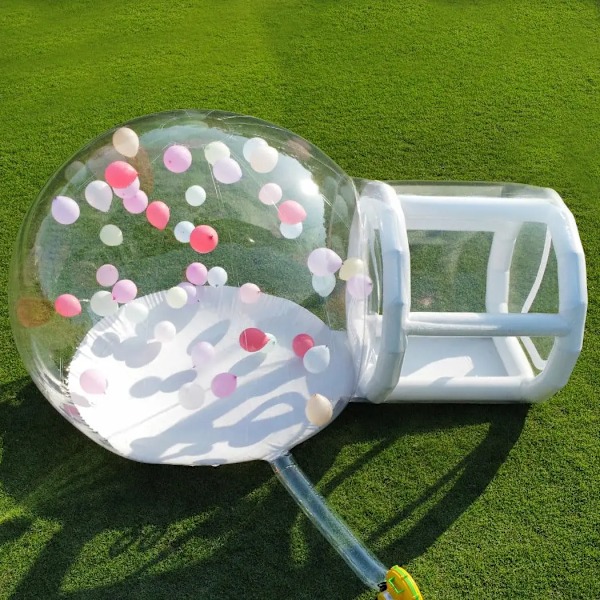 Ballon oppustelig boble hus med boble telt transparent kuppel hus