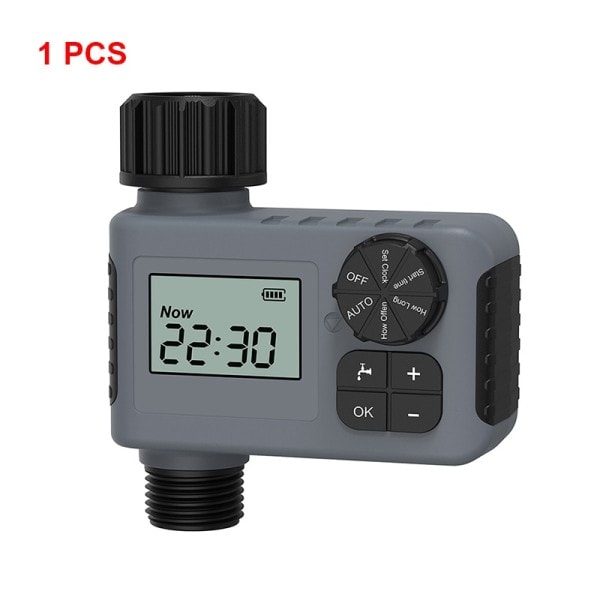 Have Vanding Enkeltudløb Slange Vanding Timer,1, Sort Med LCD Skærm
