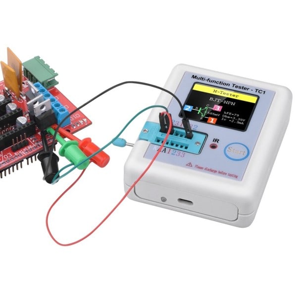 LCD Display Multimeter Transistor Tester Diod Triod Kondensator Motstånd Test Mätare