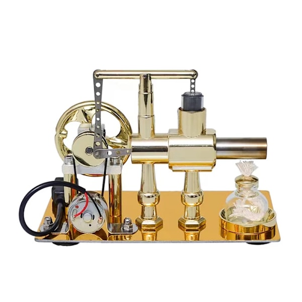 Luft Enkel Cylinder Stirling Motor Generator Fysik Populär Vetenskap Produktion Uppfinning Samling Leksak