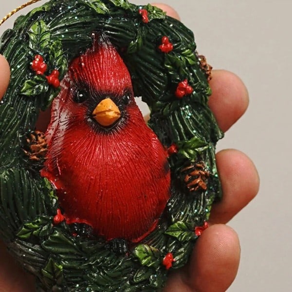 Jul dekorationer Djur Krans Ren Björn Jul Träd Hänge Älg Hjortar Harts Hantverk Ornament