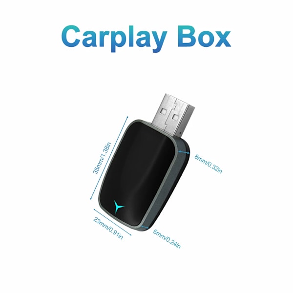 2 I 1 Trådløst Carplay AI Box Android Auto Plug And Play