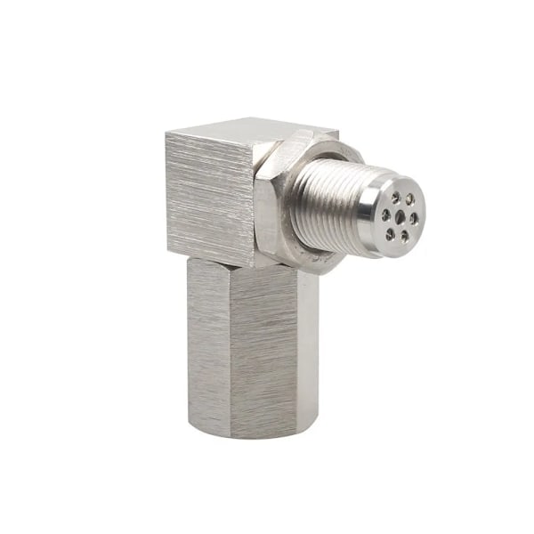 Bästa kvalitet Bung Extension Catalytic Converter O2 Oxygen Sensor Spacer Oxygen Sensor Extender 90 Degree P0420 P0430 Silver