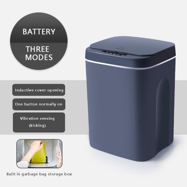 Smart Induksjon Søppelbøtte Automatisk Intelligent Sensor Søppelkasse  Elektrisk Touch Søppelbøtte