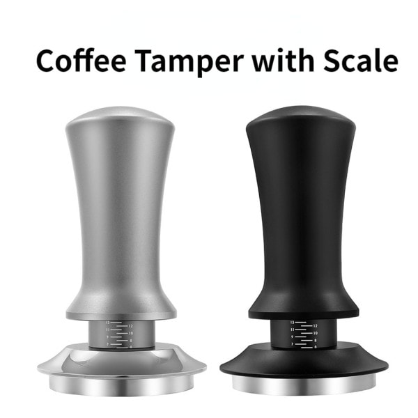 Säädettävä syvyys vaa'alla 30lb espresso jouset kalibroitu tamppaus ruostumaton teräs litteä jalusta matolla
