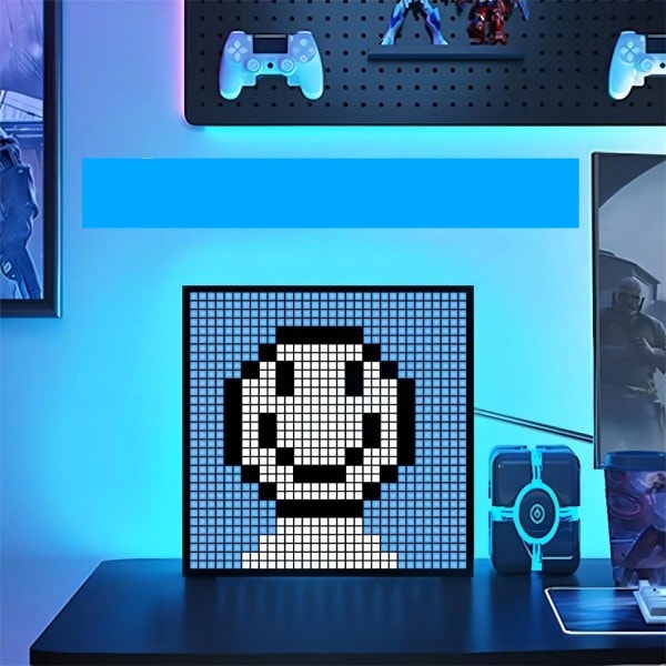 Smart LED Matrix Pixel Display RGB DIY Graffiti Bluetooth App Kontrol Kunst Display Til Gaming Værelse Dekor