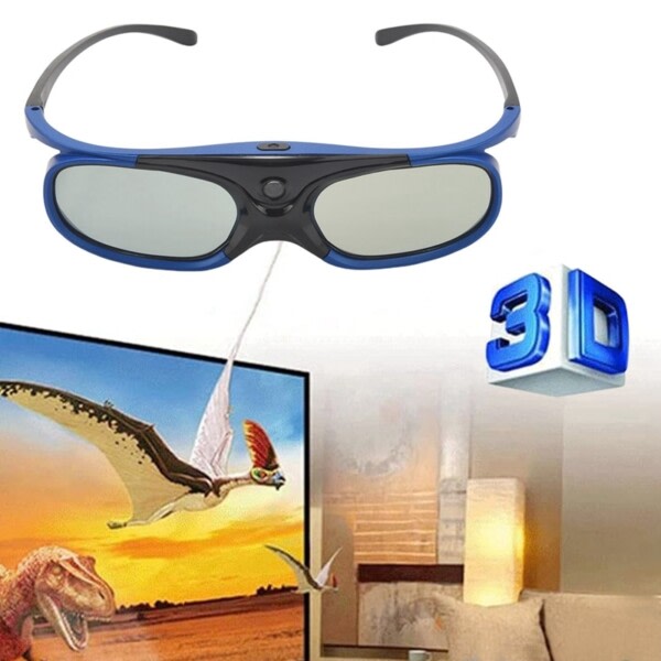 4st Active Shutter  Eyewear DLP-Link 3D glasögon USB För DLP LINK projektorer