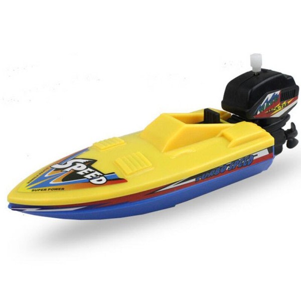 1 stk Speed Båt Skip Vind Leke Flyt I Vann Barn Leker Klassisk Clockwork Leker