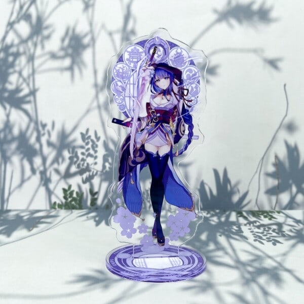 Genshin Impact Stand Akryl Spil Figur Xiao Hutao Raiden Shogun Zhongli Cosplay Model