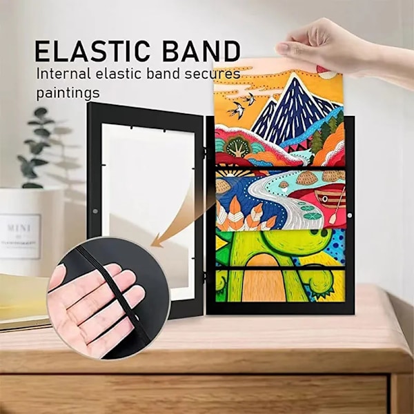 Børn kunst rammer magnetisk front åben udskiftelig børn ramme