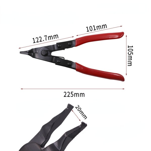 Flat nese tang for automatikk gir reparasjon felg ringring tang flat kjeve tang holder fjær hjelp verktøy