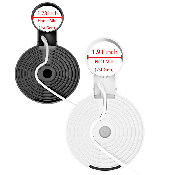 Mini (1st Gen)/Nest Mini (2nd Gen) audio wall mount lagring fäste