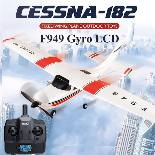 2.4G F949 LCD Version RC Fly Cessna 182 3D6G 3Ch Fixed Wing Plane