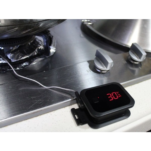 Lämpömittari Ruoka Ruoanlaitto Bluetooth Langaton BBQ Lämpömittari IBT-2X Kaksoisanturi ja ajastimella