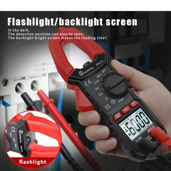 Digital Clamp Meter 600A Current True RMS Smart Tang amperemeter