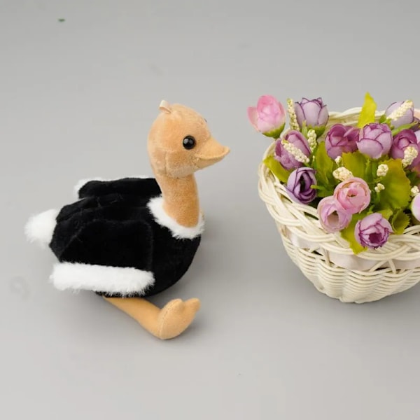 Plys Struds Zoo Souvenir Tegnefilm Plys Struds Nøglering Plys Dyr Bil Dekoration