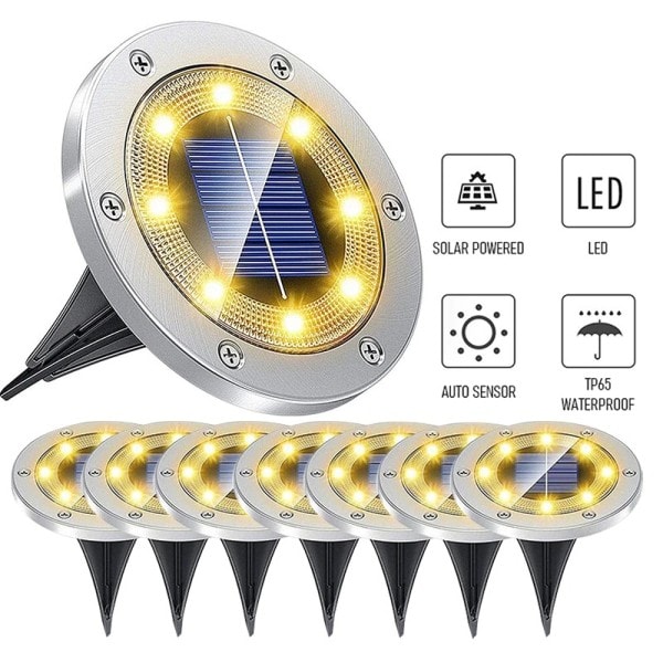 16 LED Aurinko Nurmikon Valot Maa Ulkona vedenpitävä Aurinko Puutarha Sisustus lamput