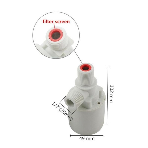 Holdbar 1/2" Han Gevind Flydende kugle ventil automatisk vand niveau kontrol ventil