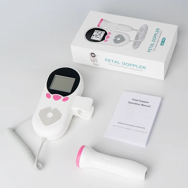 Foster Hjerte Rate Monitor for Baby Graviditet Hjerteslag Detektor LCD Modlys Puls meter