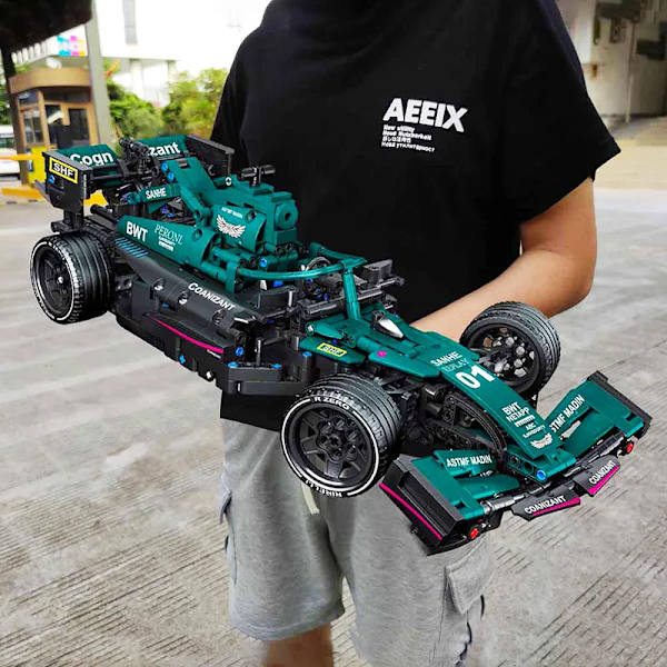 Bygning klodser F1 Formel Fjernbetjening Kontrol Super Racing Bil Moc Bricks RC Teknisk Model Legetøj