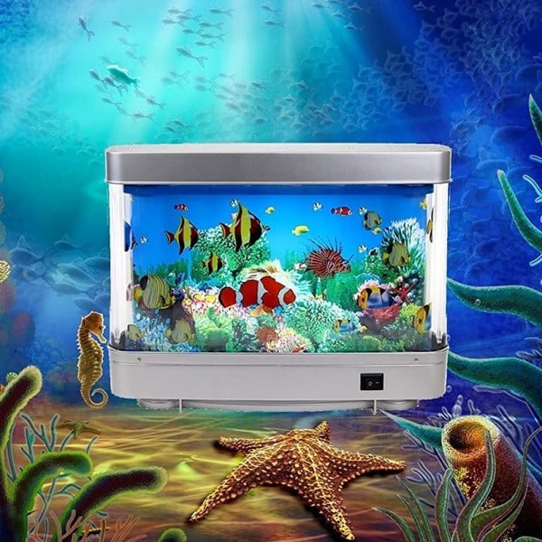 Kunstig tropisk fisk tank lamper akvarium dekorativ nat lys