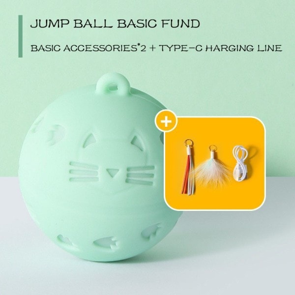 Crazy Ball Interactive Kat Legetøj Selvbevægende Kitting Hoppe Ball Legetøj Vibration Sensor Katte Spil Legetøj