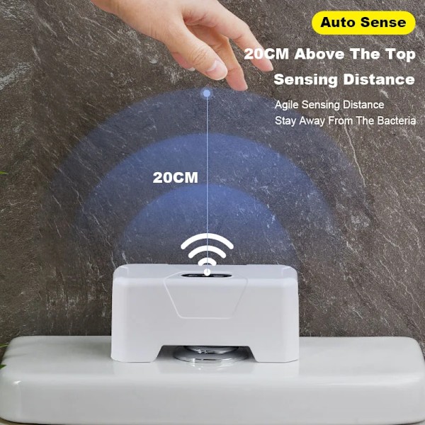 Automatisk Toilet Skyl Knap Induktion Toilet Skylning Ekstern Infrarød Skyl Smart Hjem Kit Smart Toilet Skylning Sensor