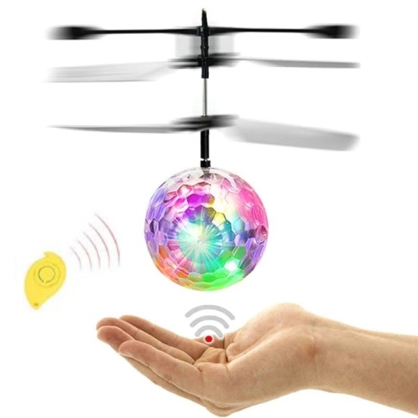 Vuxna Barn Blinkande Mini Drone Leksaker Barn Färgglada Skinnande LED RC Flygande Kristall Ball