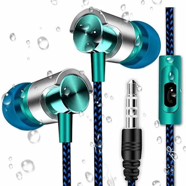 Kablet In-ear Earphone In Ear Støy kansellering Ergonomisk Design Stereo Sport Musikk Hodetelefoner