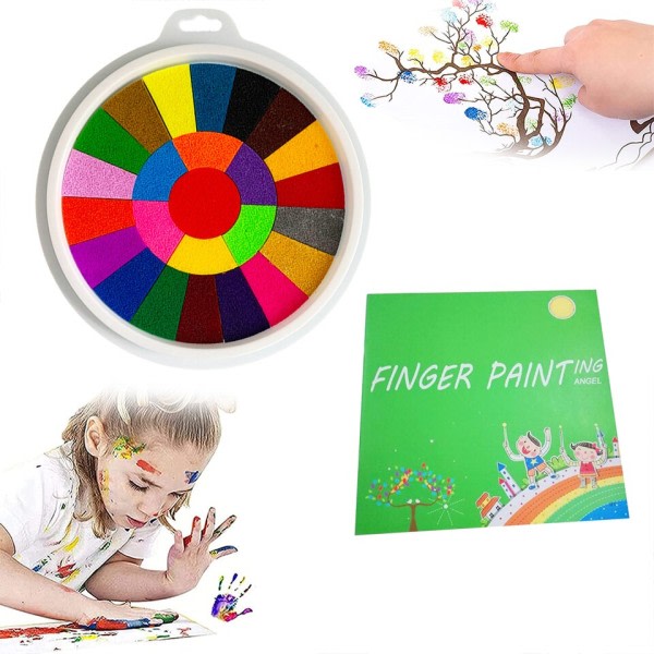 Creative Finger Painting Kit Funny painting tillbehör Icke-giftig Tvättbart Finger
