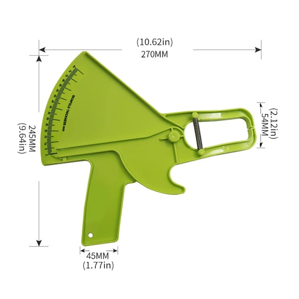 0-80 mm kropp fett mått testare analysator talg ok klämma